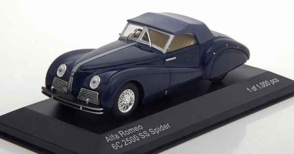 WBX219 - ALFA ROMEO 6C 2500 SS Spider descapotable 1939 azul oscuro - 1