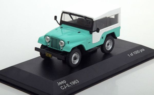 WBX234 - JEEP CJ-5 1963 lona verde blanca - 1