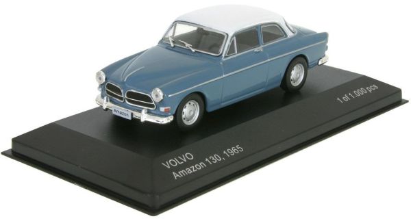 WBX256 - VOLVO Amazon 130 1965 azul techo blanco - 1