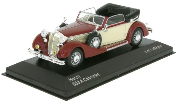 WBX258 - HORCH 853A descapotable 1938 rojo y beige - 1