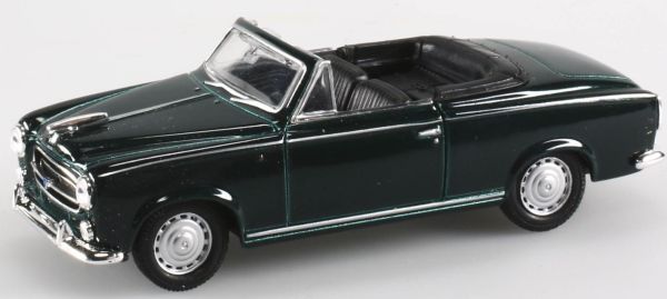 WEL18683 - PEUGEOT 403 cabriolet open verde oscuro metal pull-back juguete - 1