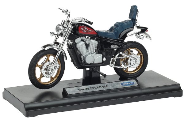 WELH19660PWH - Asiento moto HONDA Steed 600 negro azul - 1