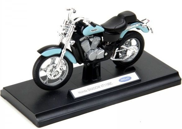 WELH19660PWJ - Moto HONDA Shadow VT1100c azul y negra - 1