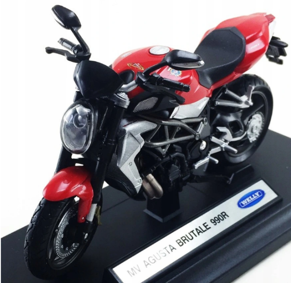 WELMV19660PW - Moto MV AGUSTA Brutale 990R rojo negro gris - 1