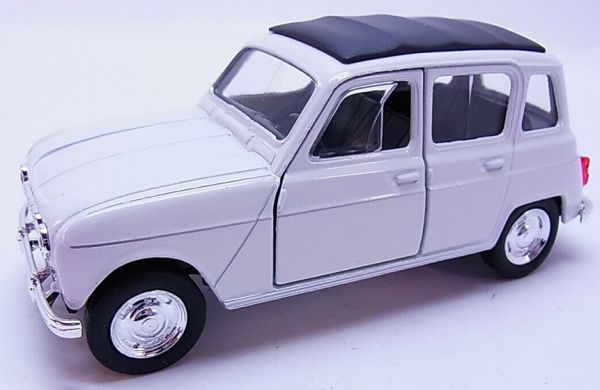 WELRE49720WH - RENAULT 4L 1961 modelo fricción blanco - 1