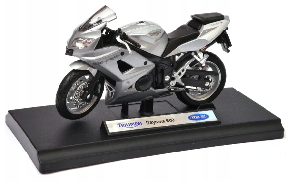 WELTR19660PWE - Moto TRIUMPH Daytona 600 gris metalizado - 1