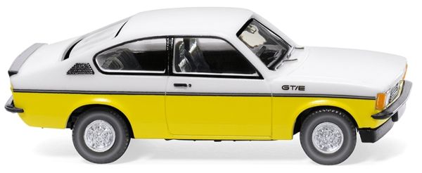 WIK022902 - OPEL Kadett C coupé GT/E Blanco y amarillo - 1