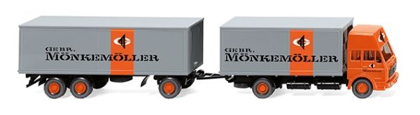 WIK045901 - Portaequipajes 4x2 de cabina alta MERCEDES 1638 con remolque MÖNKEMÖLLER - 1