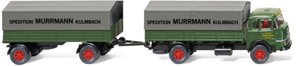 WIK048601 - MAN Pausbacke 4x2 plataforma abatible con remolque abatible de 2 ejes Spedition Murrmann - 1