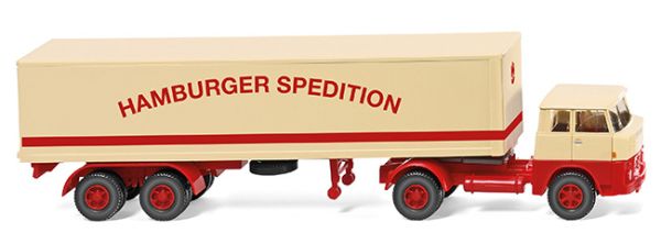 WIK051319 - HENSCHEL HS 14/16 4x2 con carrocería semirrígida 2 ejes Hamburger Spedition - 1