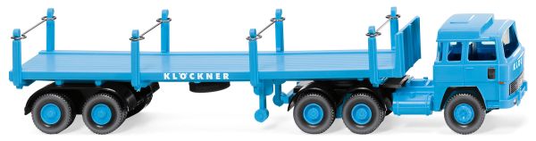 WIK051846 - MAGIRUS 235D 6x4 con caja semiplana Klockner de 2 ejes - 1