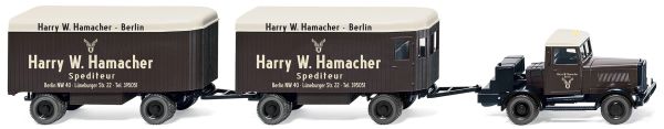 WIK085101 - HANOMAG ST100m 4x2 con dos remolques de mudanza HARRY W.HAMACHER - 1