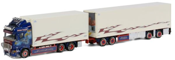WSI01-1094 - SCANIA R Highline 6x2 camión frigorífico combi remolque frigorífico JARVINEN TRANSPORT - 1