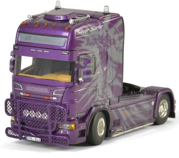 WSI01-1809 - SCANIA R09 Topline 4x2 el surfista plateado Transporte Lengler - 1