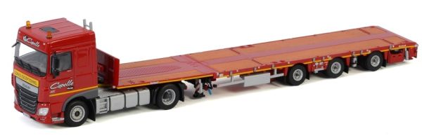 WSI01-3105 - DAF XF Space Cab y plataforma extensible de 3 ejes Transporte CAPELLE - 1