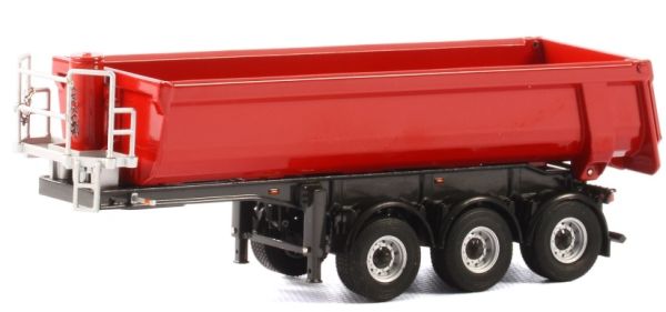 WSI04-1155 - Volquete semirredondo 3 ejes rojo - 1