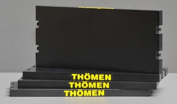 YCC604-4T - 4 Platos rodantes - 11 x 5 cm - Negro RAL 9005 THÖMEN - 1