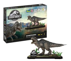 REV00245 - Rompecabezas 3D de 57 piezas - JURASSIC WORLD - Giganotosaurus