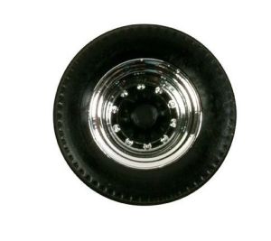 HER052597 - 12 set di pneumatici con cerchi per rimorchio - Cromati e neri