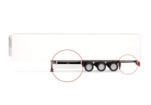 HER054683 - KRONE palé o contenedor de almacenamiento blanco y negro - 2 unidades para montar