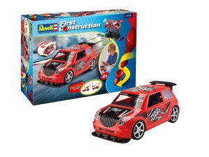 REV00910 - Coche de rally con fricción roja para montar
