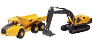 NEW01026 - Excavadora VOLVO EC460B LC y dumper VOLVO A40D con su
