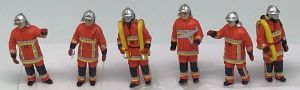ALERTE0117 - 6 Bomberos Urbanos Traje naranja