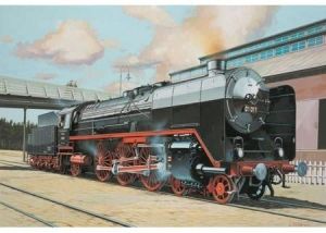 REV02172 - Locomotora Heavy Express clase 1 con carril de montaje