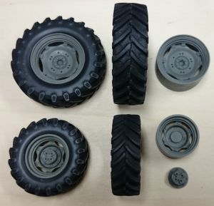 ART04261 - 4 ruedas tractoras - Delanteras 45mm - Traseras 56mm