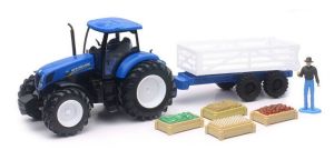 NEW05523A - NEW HOLLAND T7 270 con remolque y accesorios