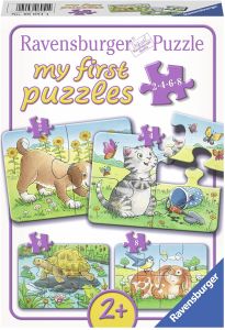 RAV069514 - Mis primeros puzzles - 4 puzzles de 2;4;6 y 8 piezas - Mascotas