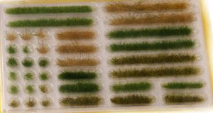 NOC07125 - 18 Tiras de pasto verde claro y verde oscuro 6mm