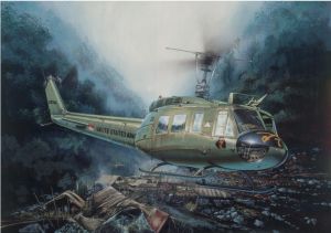 ITA0849 - Helicóptero UH-1D Slick Iroquois para montar y pintar