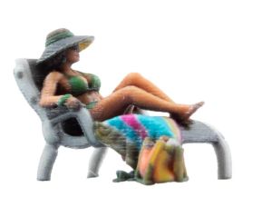 NOC10430 - Mujer en una chaise longue 3D