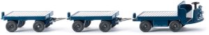 WIK116004 - Montacargas eléctrico con remolques - azul
