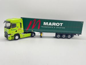 ELI118147 - RENAULT T520 High 4x2 2021 con remolque de 3 ejes - Transporte MAROT