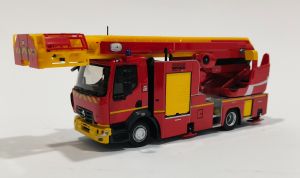 ELI118189 - RENAULT D16 EPC 33 PRX Escalera RIFFAUD bomberos amarillo