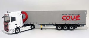 ELI118540 - SCANIA 500 S 4x2 con remolque de lona de 3 ejes, COUE Transport