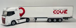 ELI118541 - DAF XG 4x2 con remolque frigorífico de 3 ejes, COUE Transport