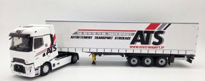 ELI118651 - RENAULT T High 4x2 con remolque de lona de 3 ejes - ATS Transport