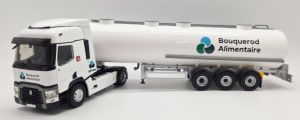 ELI118823 - RENAULT T 460 4x2 con cisterna de 3 ejes, BOUQUEROD ALIMENTAIRE
