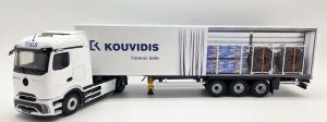 ELI118886 - MERCEDES-BENZ eActros 600 4x2 con semirremolque de lonas laterales de 3 ejes (KOUVIDIS)