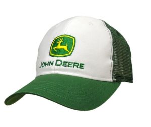 MC13080002WH - Gorra de malla verde y blanca JOHN DEERE