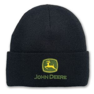 MC13093453BK - Gorro negro John Deere con bordado 3D