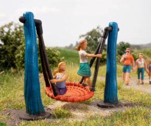 NOC13402 - Columpio nido de pájaro con micromovimiento - 7,6 x 3,6 x 7,5 cm