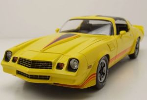 GREEN13690 - 1980 CHEVROLET Camaro Z28 con techo corredizo amarillo con franjas rojas