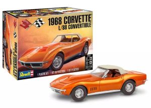 REV14572 - Corvette L/88 Convertible naranja de 1968 - Para armar y pintar