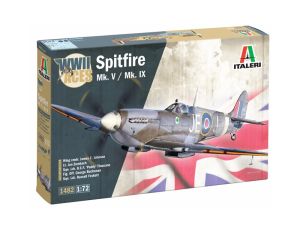 ITA1482 - Kit de avión militar Spitfire Mk.V / Mk.IX (requiere montaje y pintura)