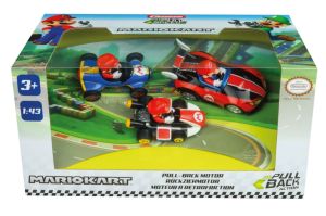 CARRERA15813016 - 3 vehículos de fricción con piloto MARIO KART