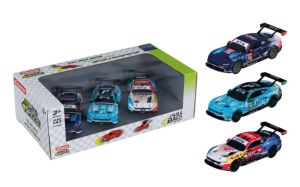 CARRERA15813033 - Pack de 3 FORD Mustang de fricción - Multimatic Motorsports n.º 64 - Proton Competition n.º 55 - Champion Spirit Livery n.º 64